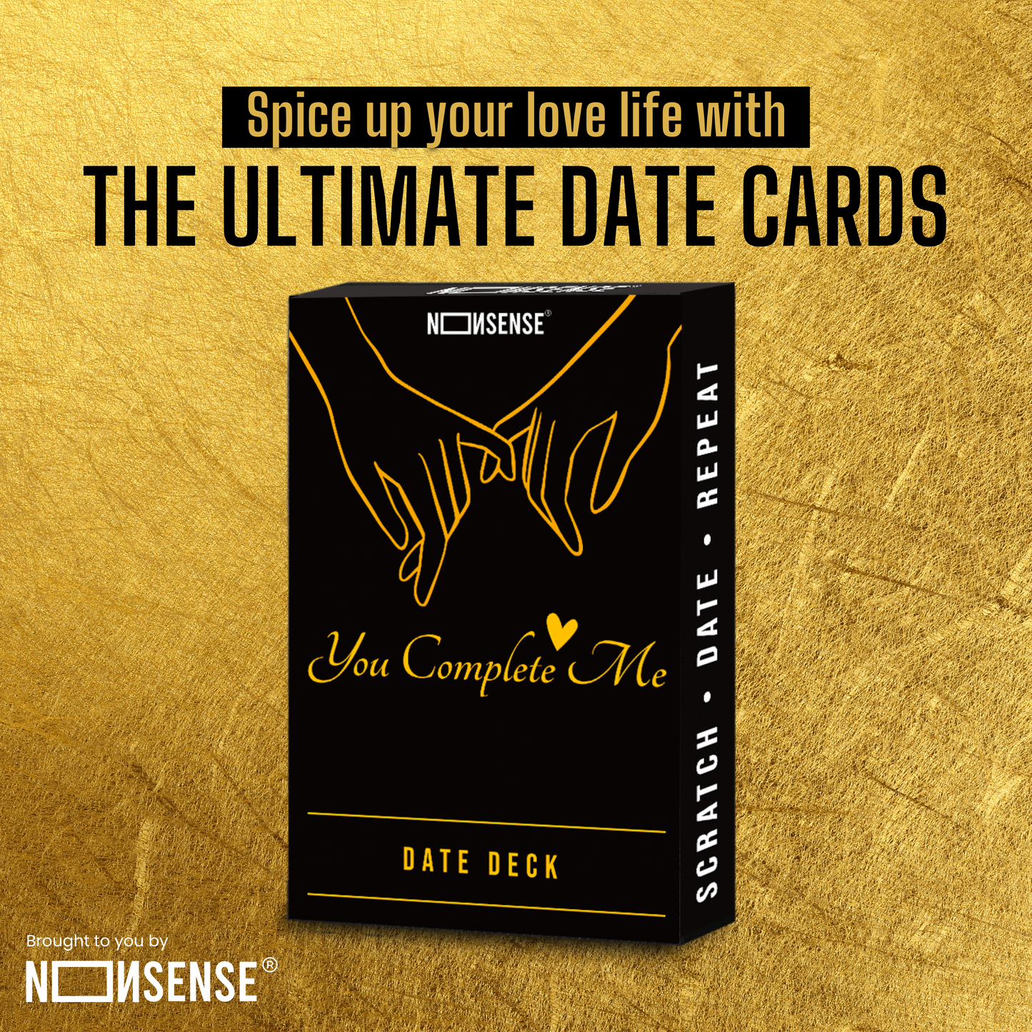 Nonsense 'YOU Complete ME' Scratch Date Deck